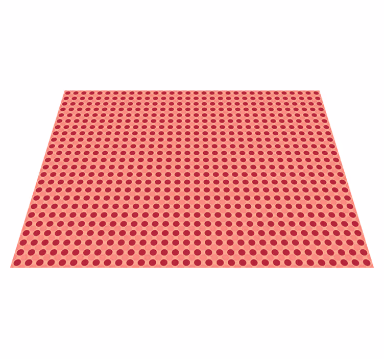 Polka Dot Motif vinyl rug - TenStickers