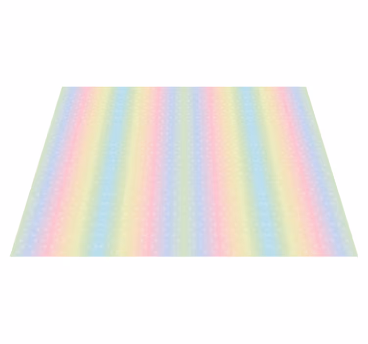 Glitter rainbow sky teen vinyl rug - TenStickers
