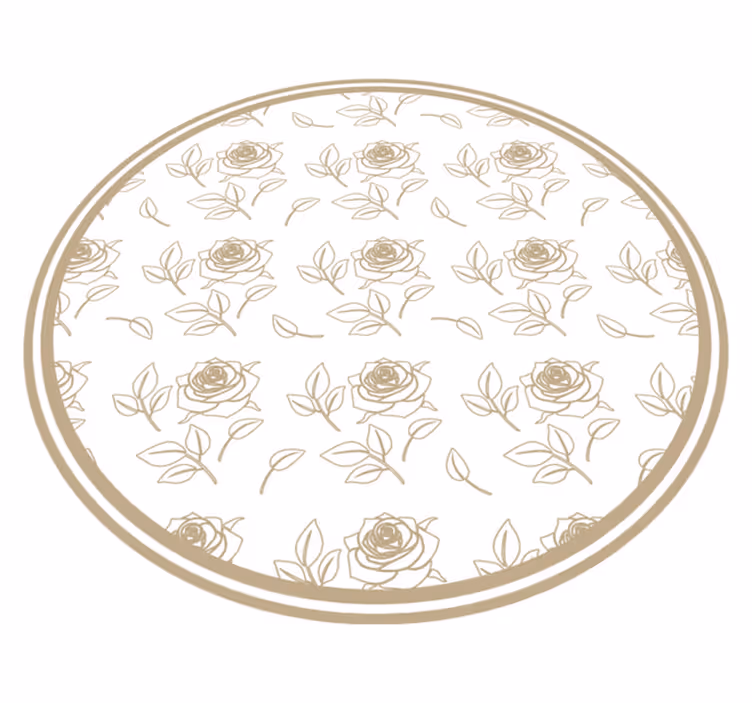Rose Floral Arrangement flower vinyl rug - TenStickers