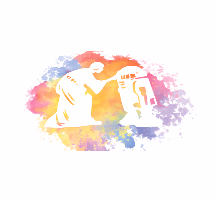 Aquarella galactic saga teenager vinyl rug - TenStickers