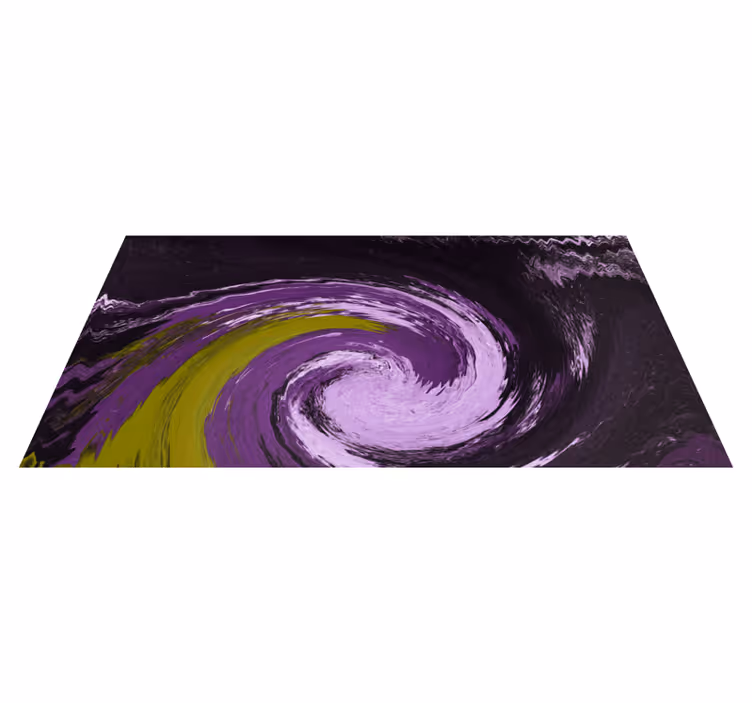 Psychedelic painted texture vintage rug - TenStickers