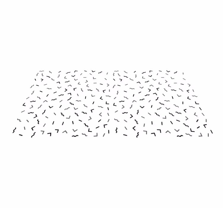 Black pattern with lines vintage rug - TenStickers