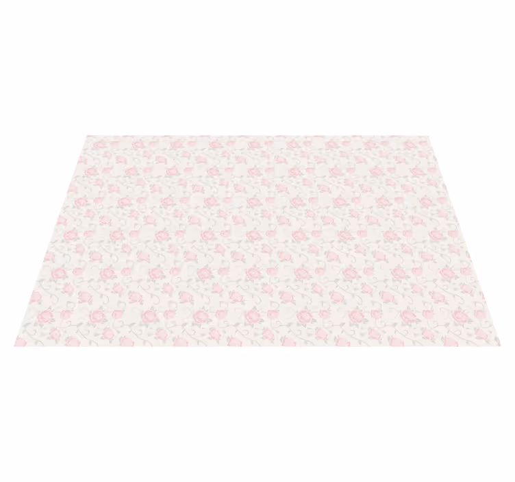 Little flowers vintage style floral rug - TenStickers