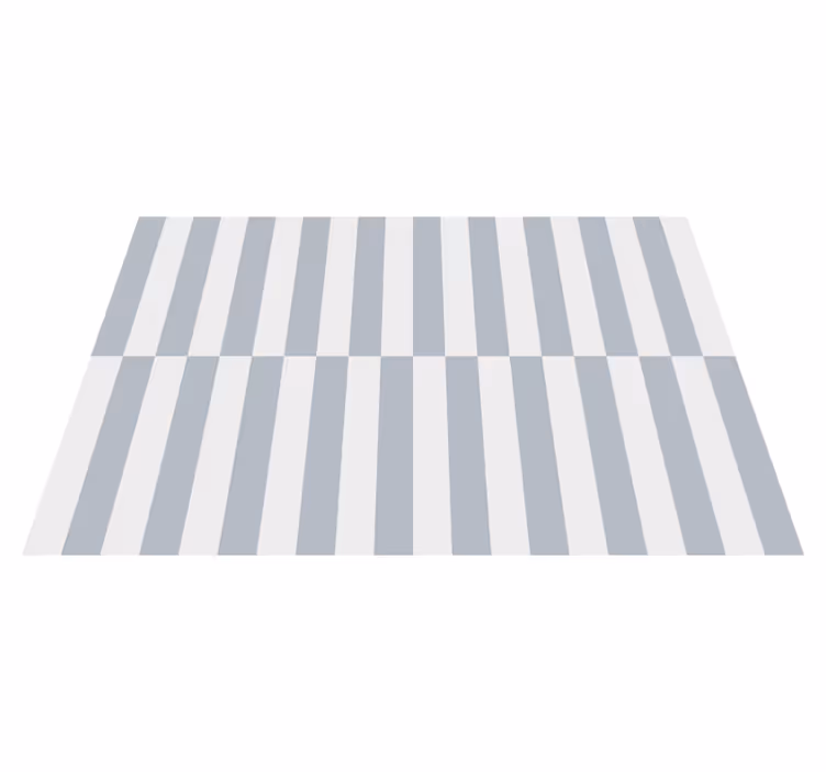 Stylish Striped Concept geometric vinyl rug - TenStickers