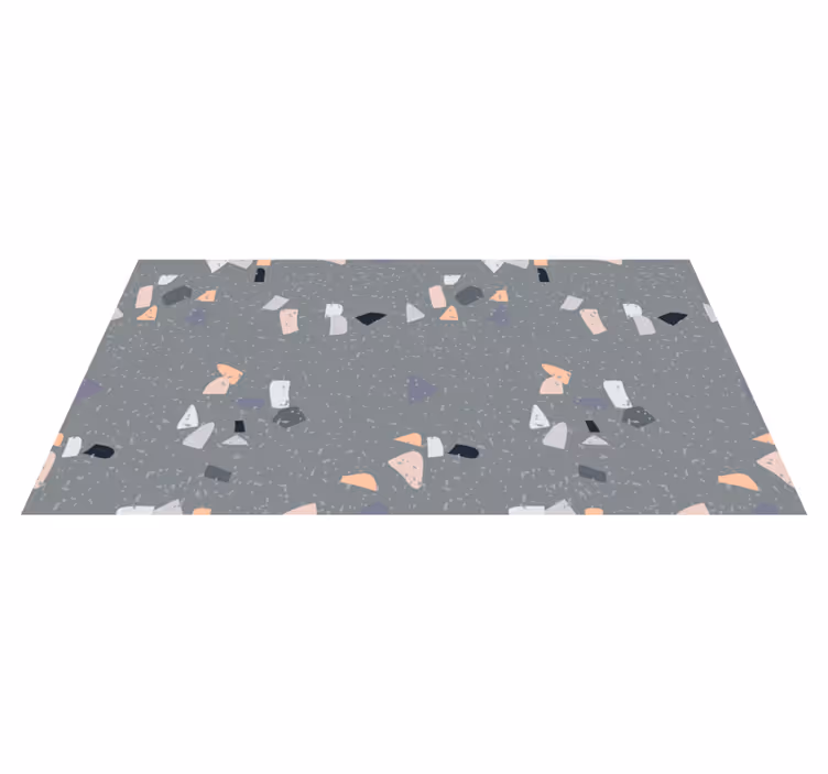Marble terrazzo effect mosaic floor tiles - TenStickers