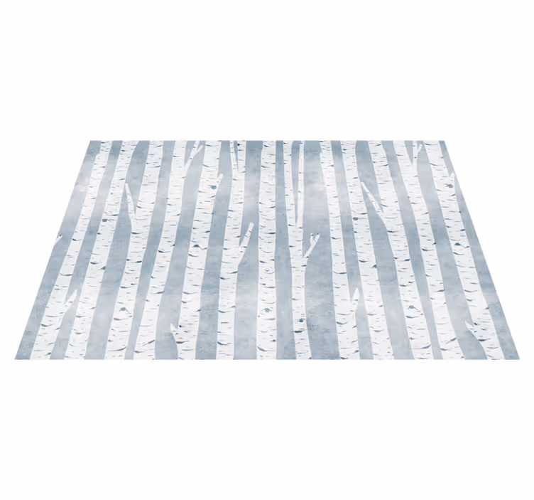 Birch Tree Pattern nature vinyl rug - TenStickers