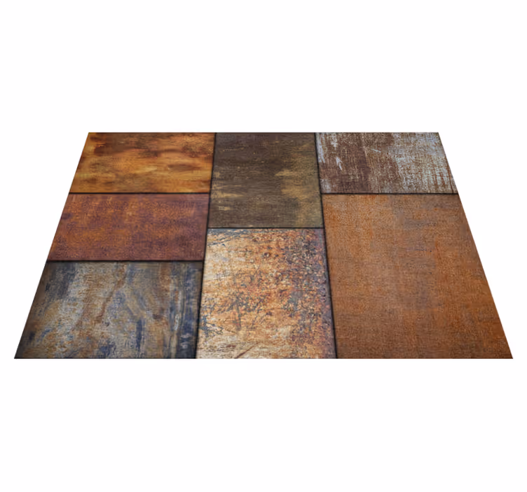 Stone effect vinyl rug rustic stone elegance - TenStickers