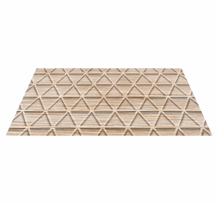Geometric Triangle Design vinyl wood flooring - TenStickers