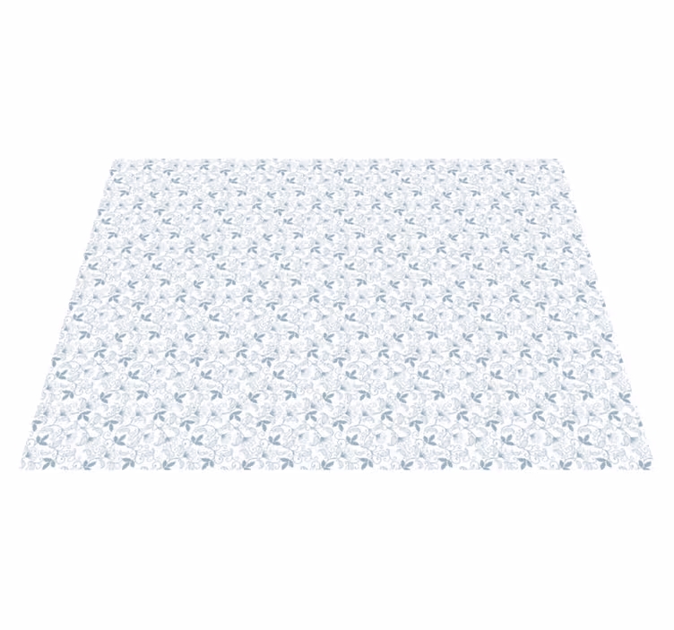 Elegant Floral Pattern flower vinyl rug - TenStickers