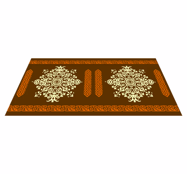 Mandala vinyl rug mandala pattern set - TenStickers