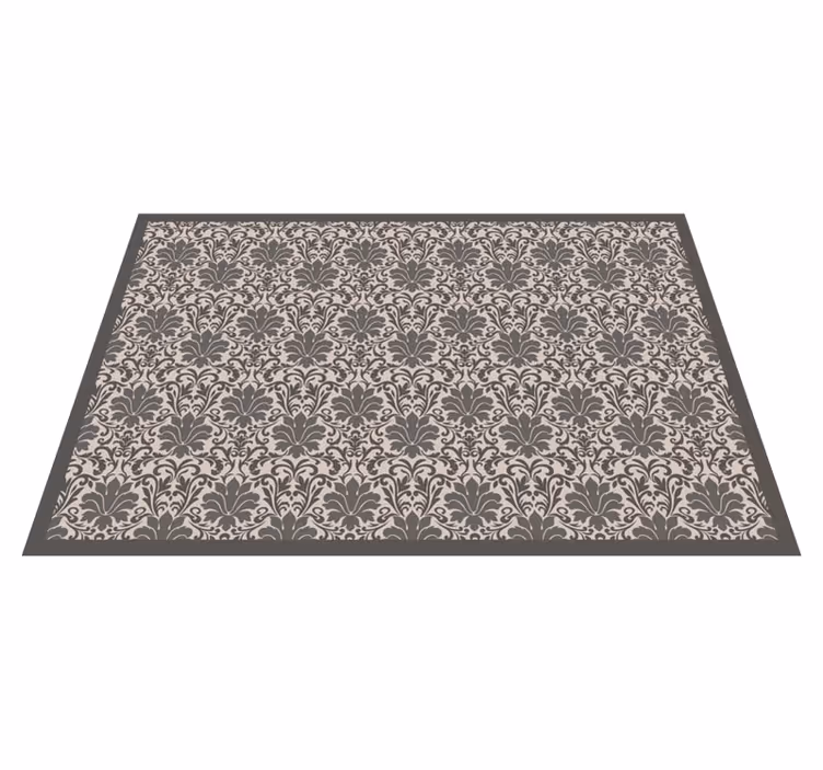 Gray and cream victorian style vintage rug - TenStickers
