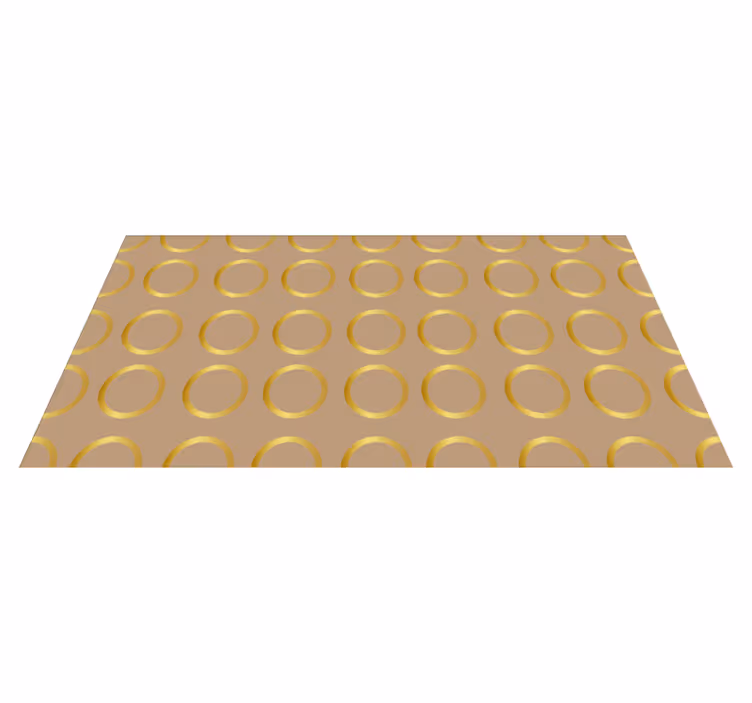 Geometric Circular Pattern stripes vinyl floormat - TenStickers