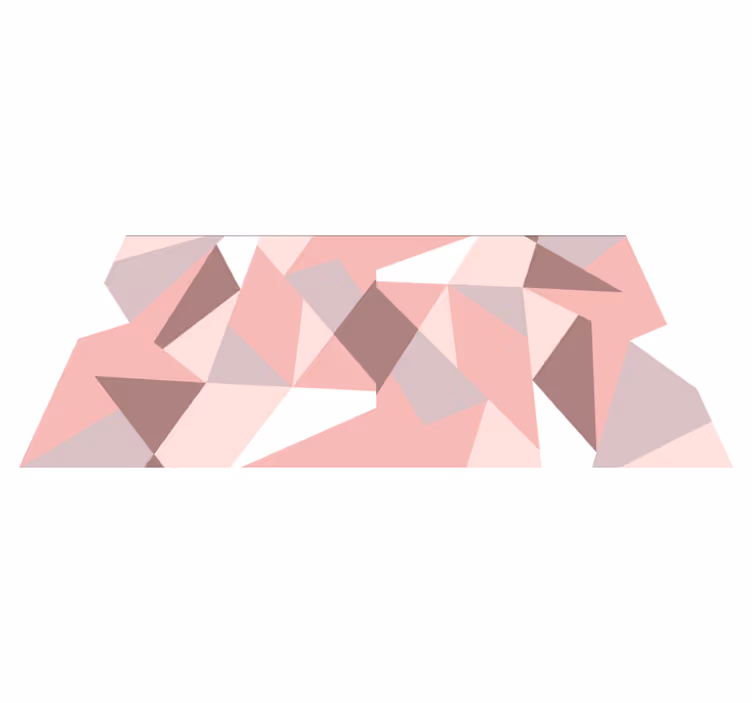 Triangle pattern geometric vinyl rug - TenStickers