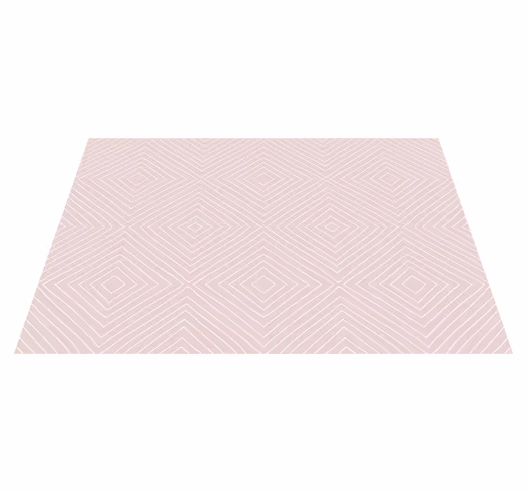 Diagonal Diamonds geometric vinyl rug - TenStickers