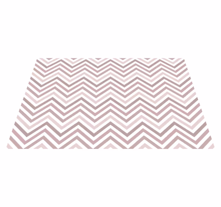 Chevron Pattern Design geometric vinyl rug - TenStickers