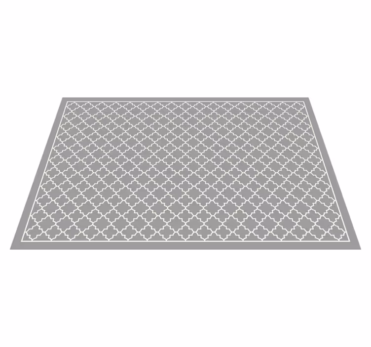 Moroccan Trellis minimalist rug vinyl - TenStickers