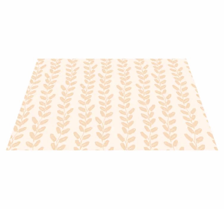 Botanical Pattern floral vinyl rug - TenStickers