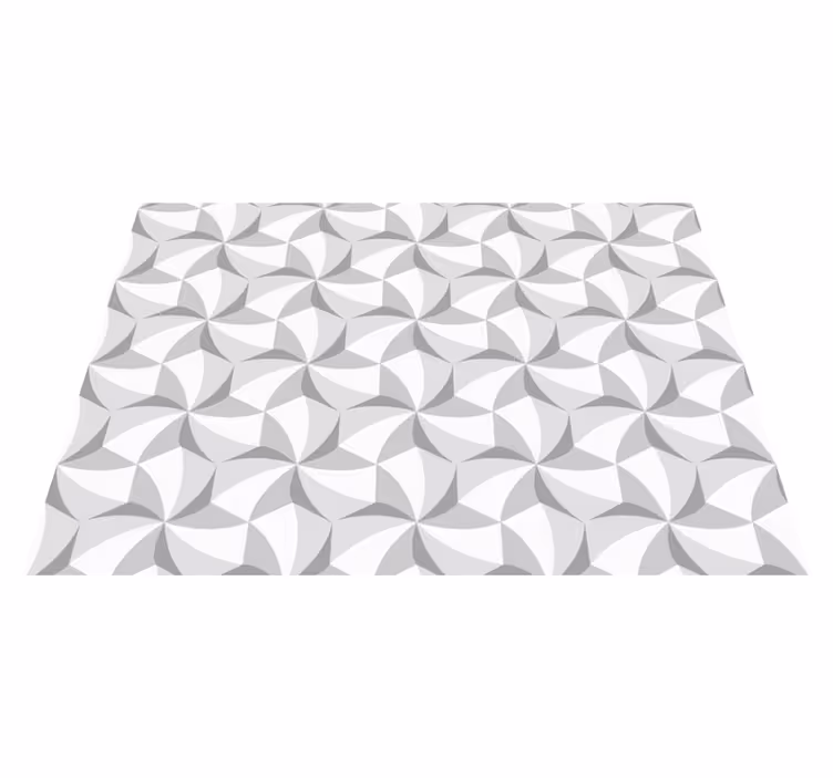 Abstract Swirl Pattern geometric vinyl rug - TenStickers