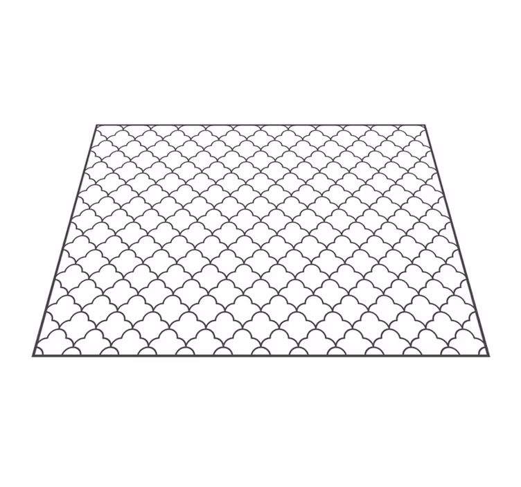Lattice Pattern Overlay geometric vinyl rug - TenStickers
