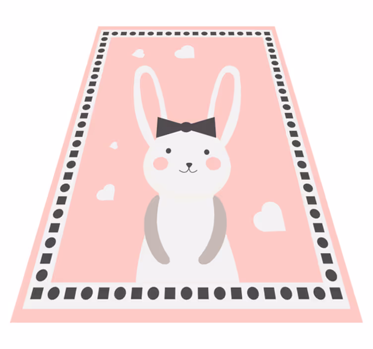 Bunny Nursery Decor nursery vinyl rug - TenStickers