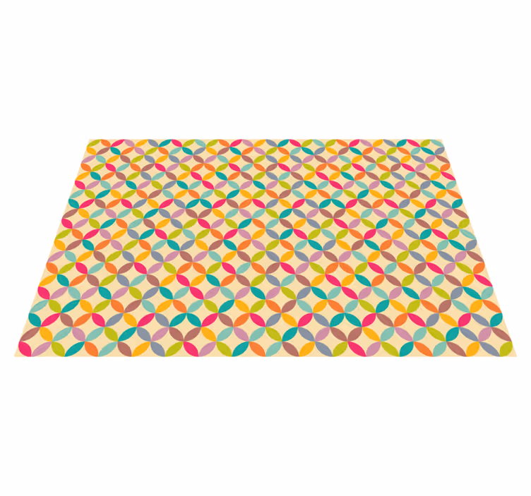 Colorful Geometric geometric vinyl rug - TenStickers