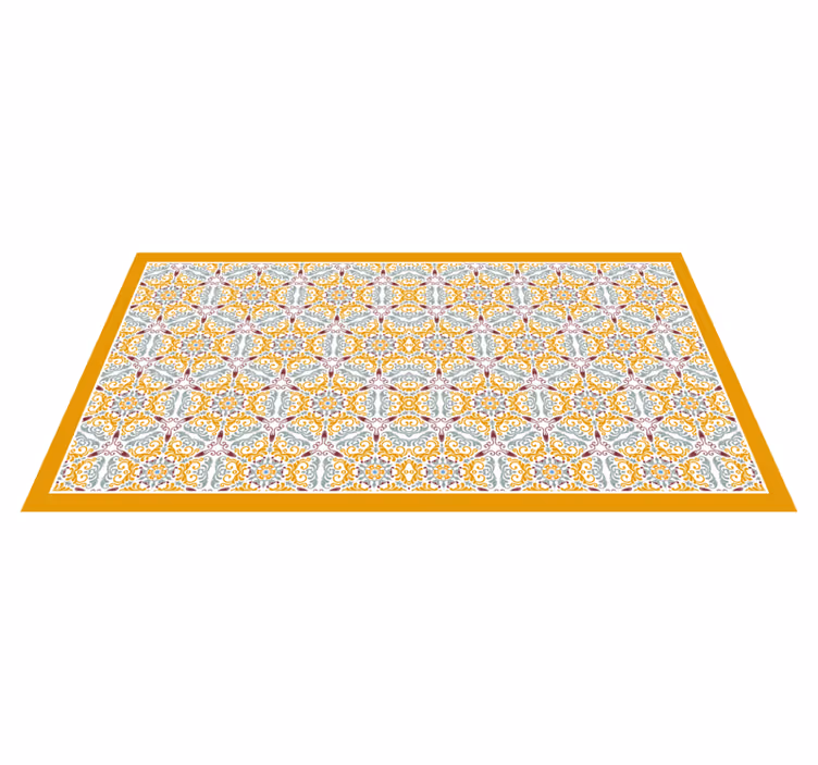 "Brigitte" pattern tile carpet - TenStickers