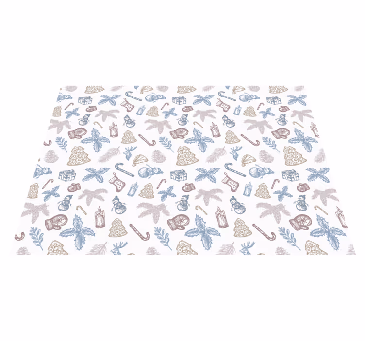 Whimsical Patterned kids vinyl rug - TenStickers