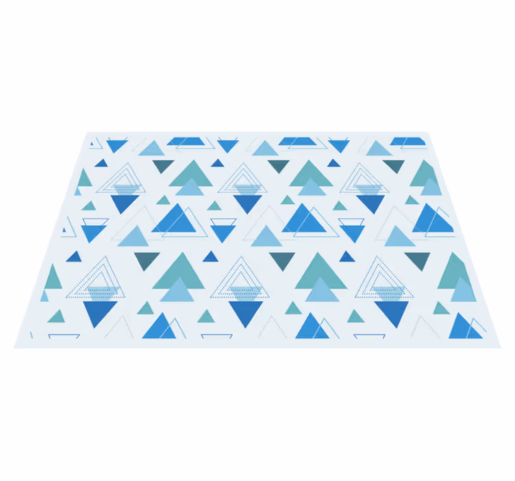 Geometric Triangles geometric vinyl rug - TenStickers