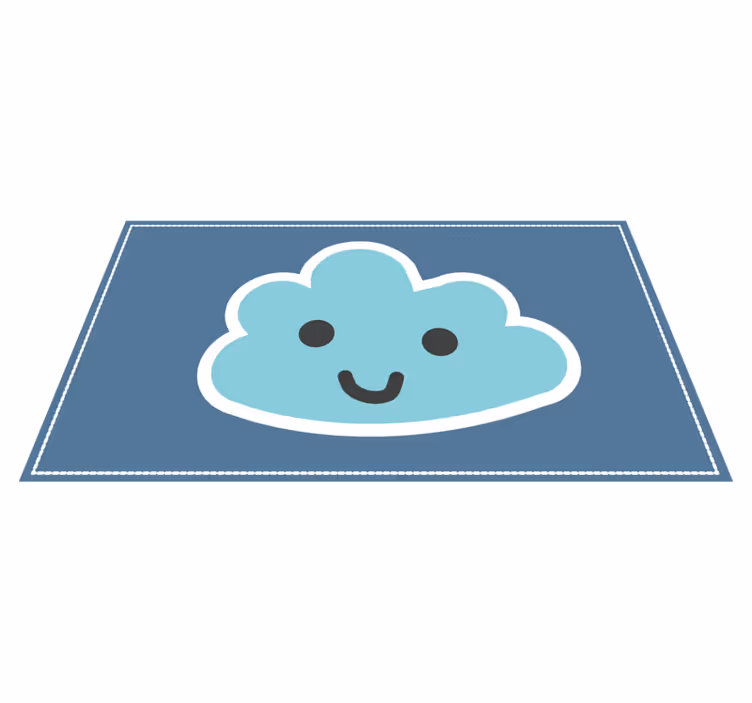 Smiling Cloud Design playroom vinyl rug - TenStickers