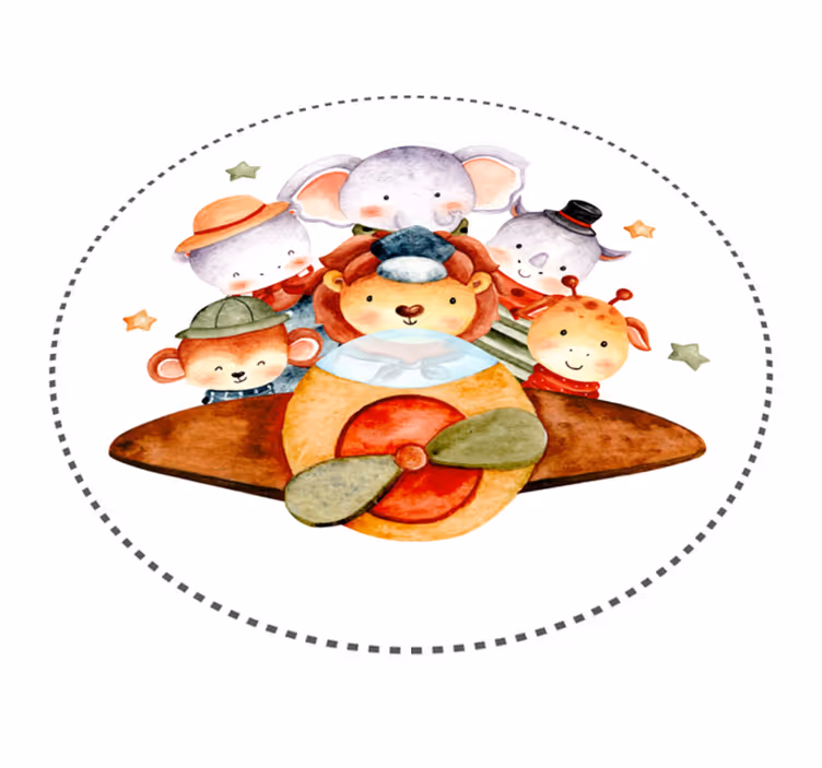 Children's companions kids vinyl rug - TenStickers