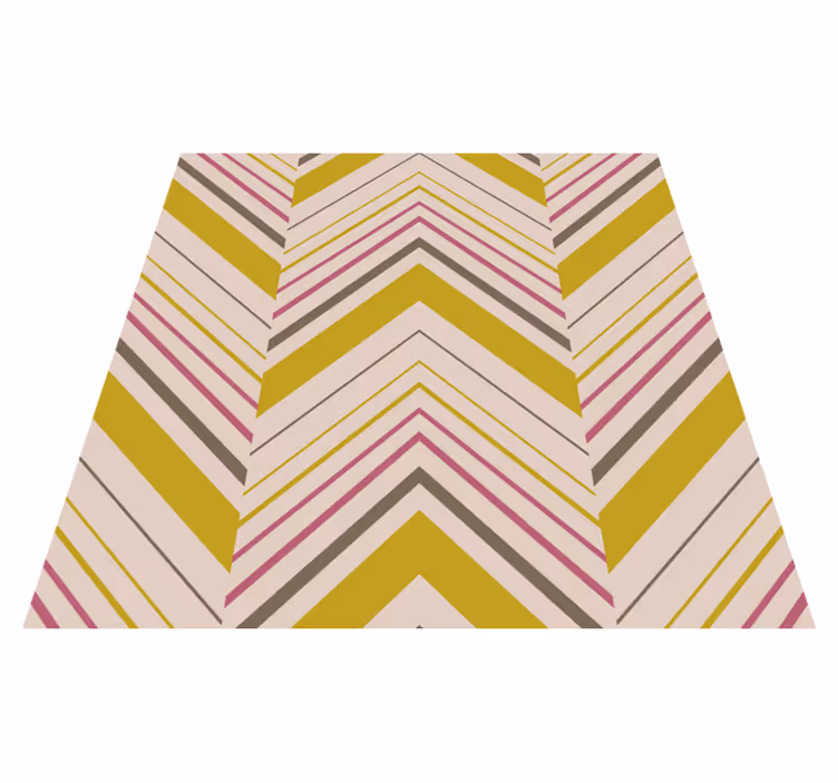 Chevron pattern striped vinyl rug - TenStickers