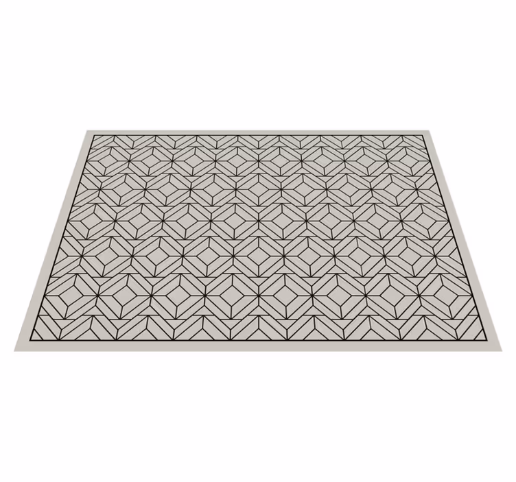 Geometric Bath Mat bathroom vinyl rug - TenStickers