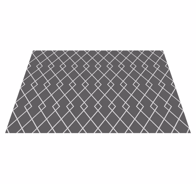 Elegant Diamond Arrangement geometric vinyl rug - TenStickers