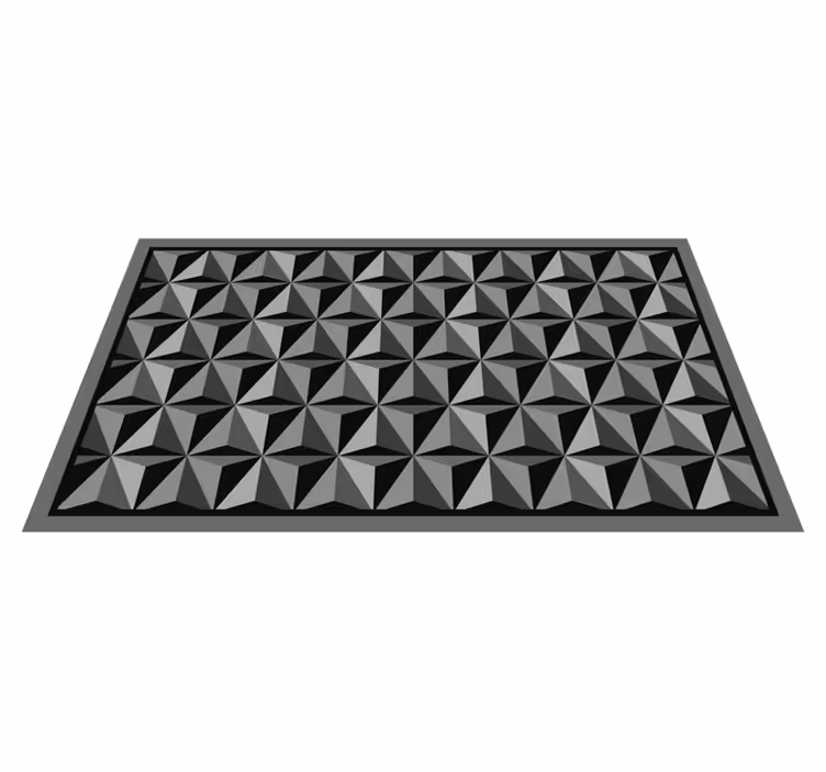 Illusion pattern geometric vinyl rug - TenStickers