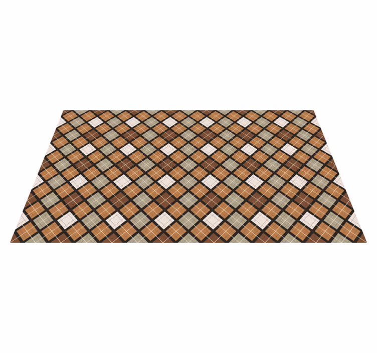 Mosaic Pattern Style tile vinyl rug - TenStickers