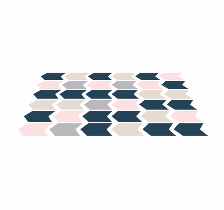 Stylish arrow pattern geometric vinyl rug - TenStickers