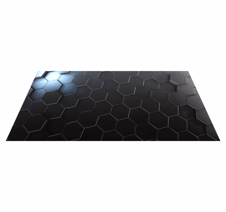 Grey ombre geometrical panels geometric rugs - TenStickers