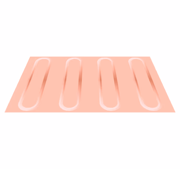Abstract Geometric Lines textured vinyl rug - TenStickers