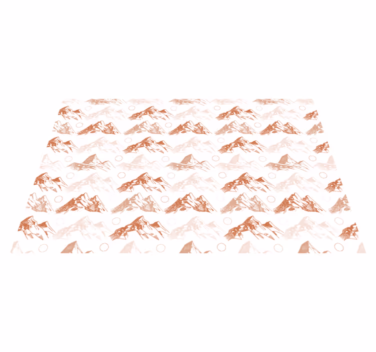 Mountain Pattern nature vinyl rug - TenStickers