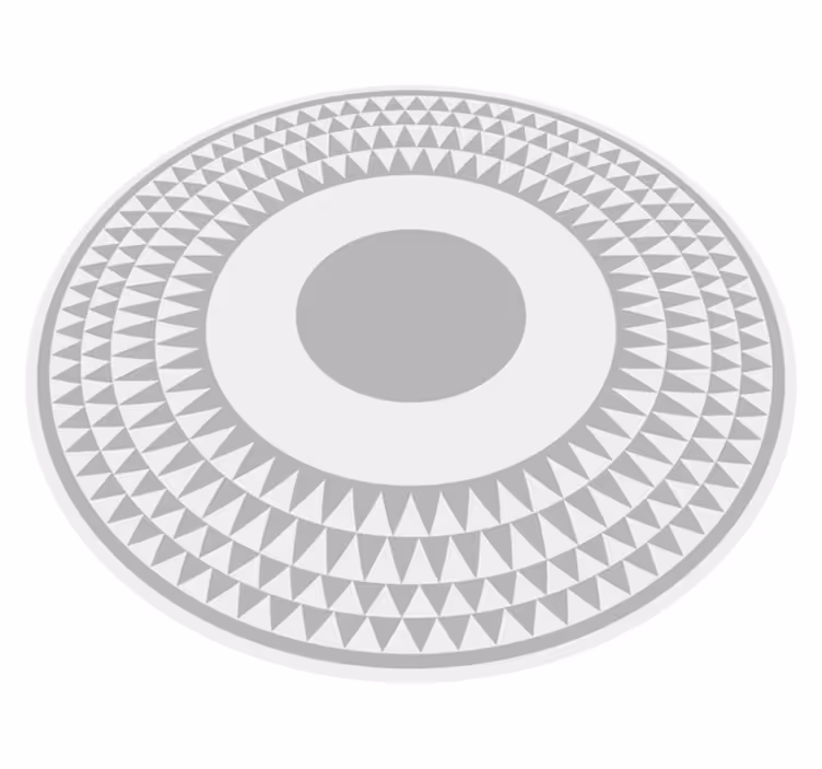 Concentric Circles Pattern geometric vinyl rug - TenStickers