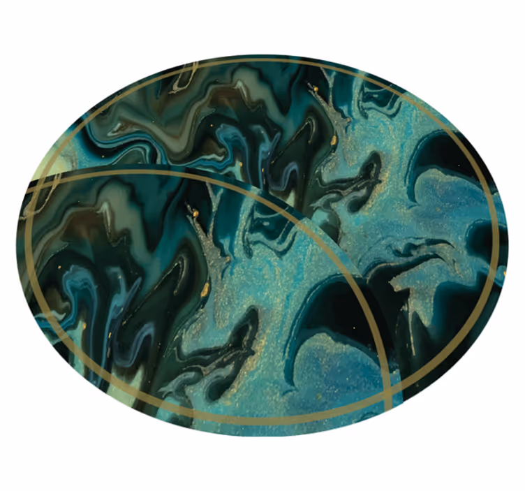 Abstract Marbled Pattern marble vinyl rug - TenStickers