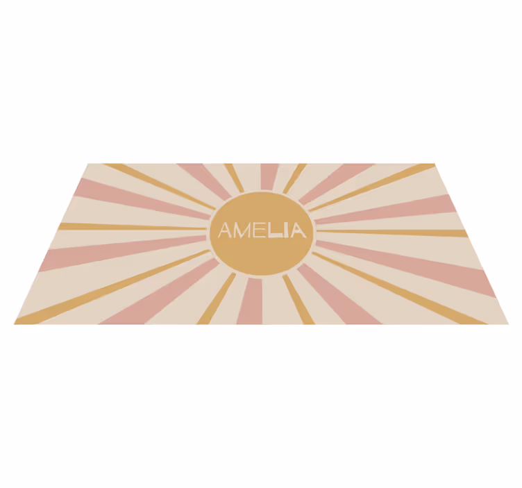 "Boho" colorful sun kids rug - TenStickers