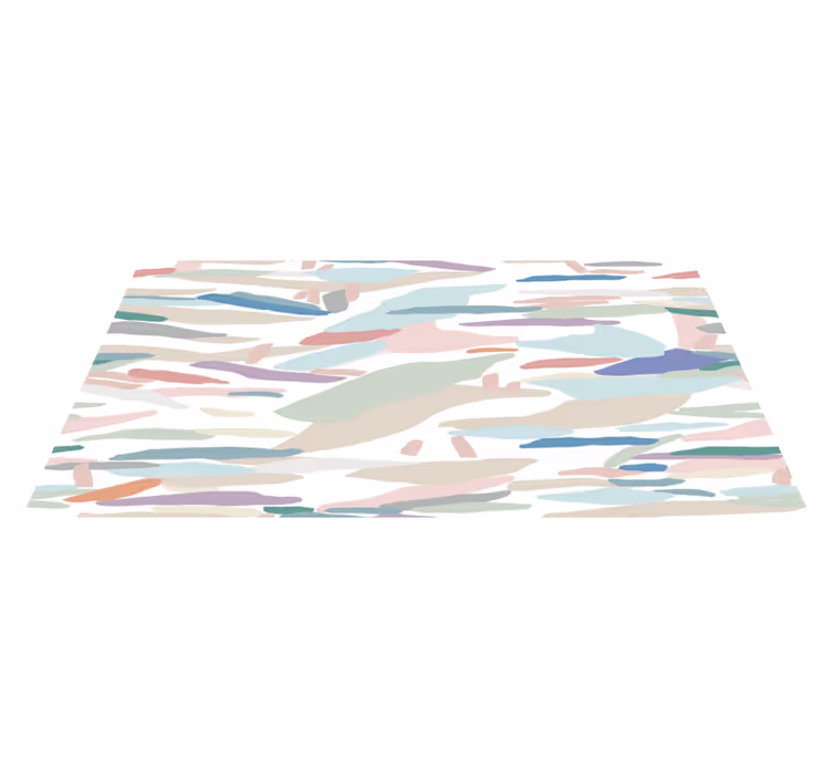 Sleek Abstract Concealment minimalist vinyl rug - TenStickers