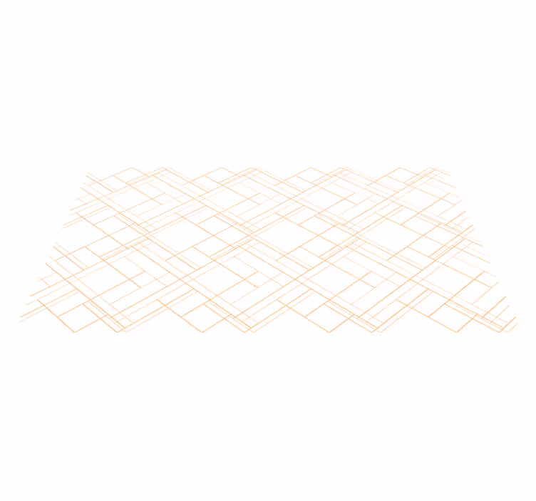 Geometric vinyl rug with minimalist line pattern - TenStickers