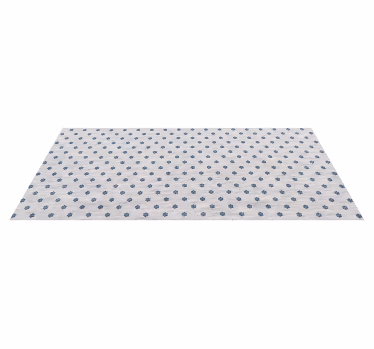 Pattern small flowers flower rug - TenStickers
