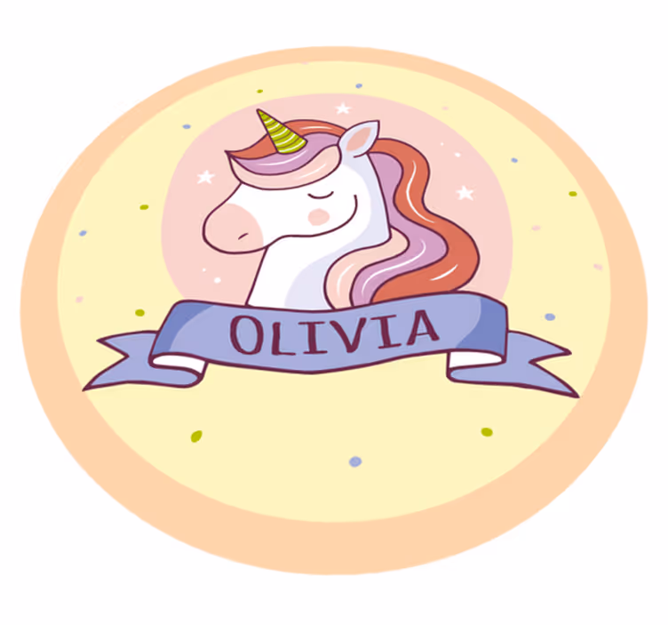 Magical unicorn vinyl carpet - TenStickers