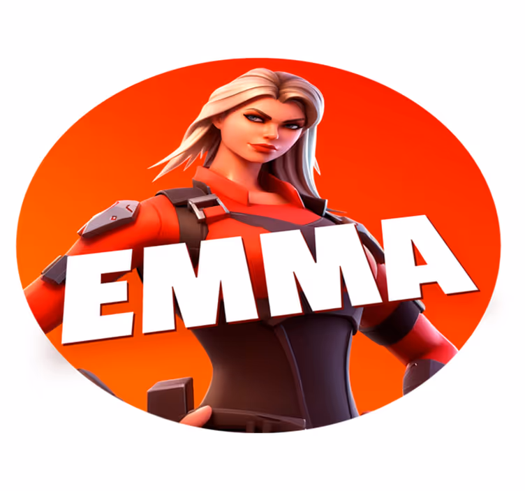 Custom videogame female character bedroom rug - TenStickers