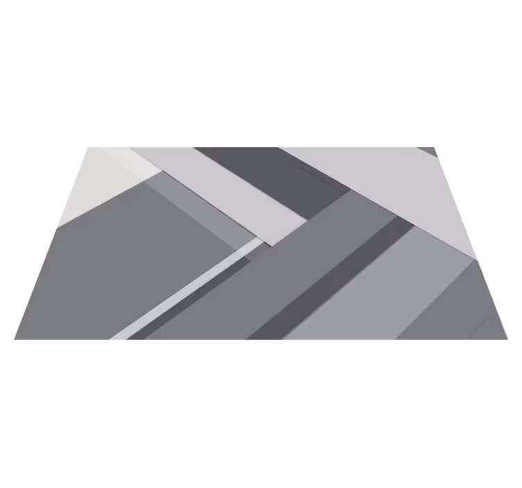 Geometric grey office carpet for floor - TenStickers