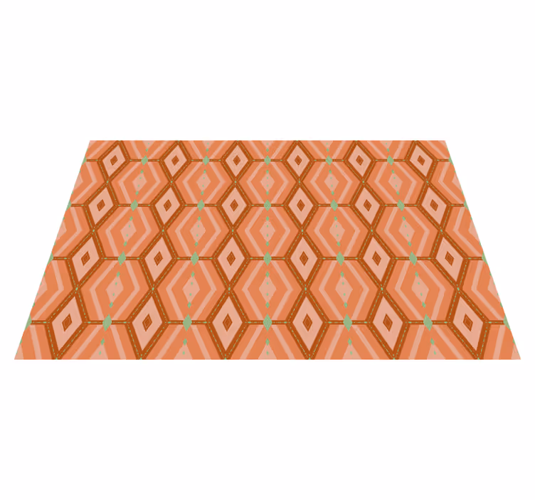 Geometric vinyl rug in geometric pattern harmony - TenStickers