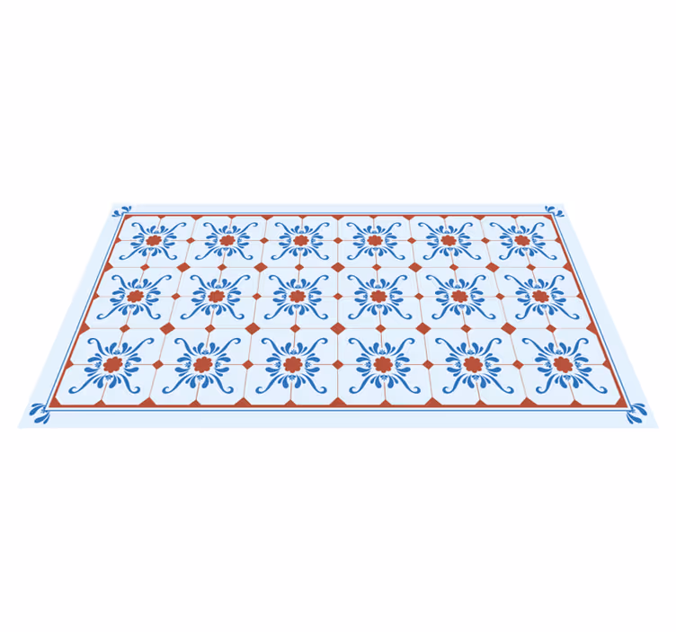 Ornamental Tile tile vinyl rug - TenStickers
